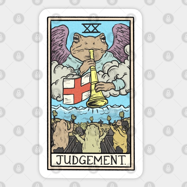 Judgement Toad Tarot Sticker by Jewelia